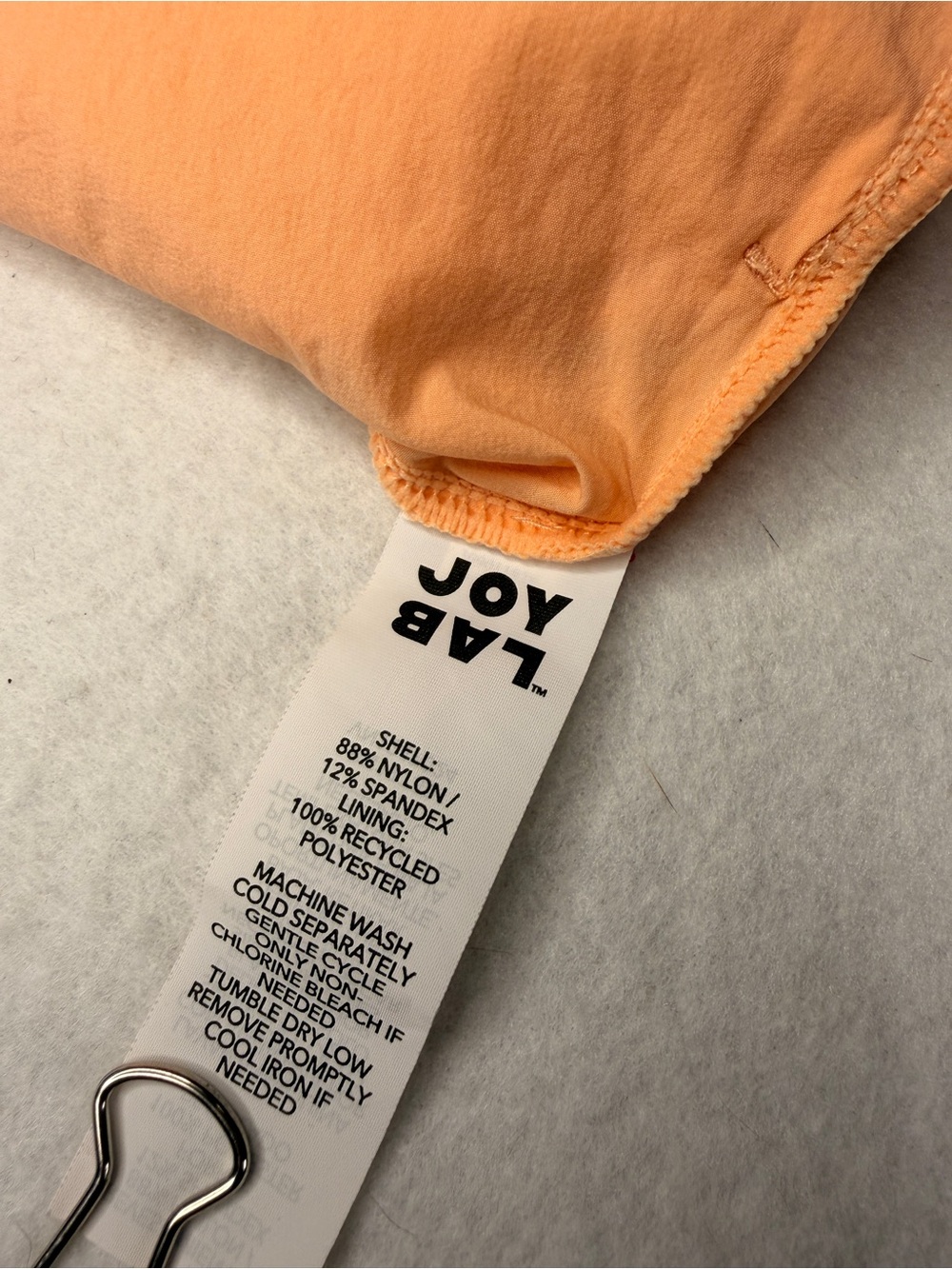 JoyLab Peach Athletic Flowy Shorts w/ Built-In Liner Sz M - Picture 10 of 10